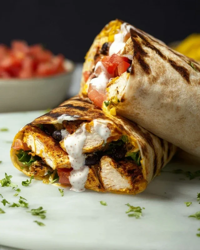 Chipotle Ranch Grilled Chicken Burrito