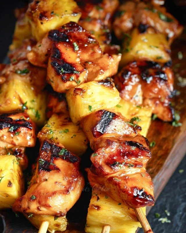 Pineapple Chicken Kebabs