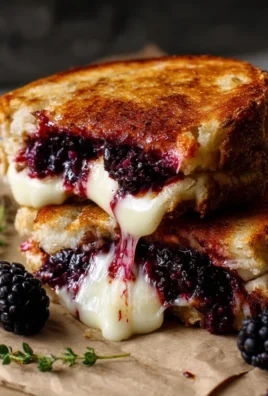 Blackberry Balsamic and Brie Grilled Cheese