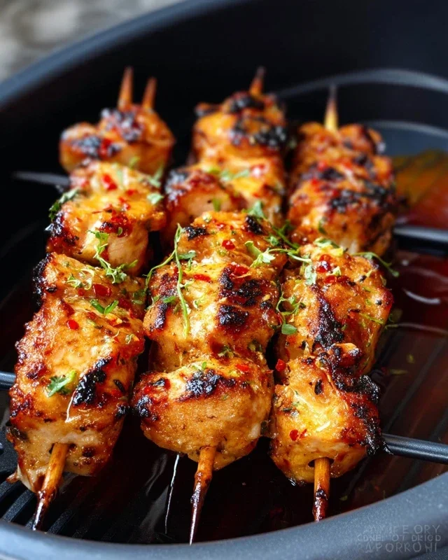 Bang Bang Chicken Skewers