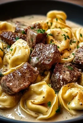Cracked Garlic Steak Tortellini in Creamhouse Sauce Bliss