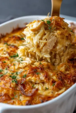 French Onion Chicken Orzo Casserole