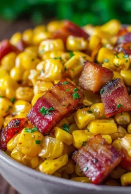Fresh Corn and Beef Beef Bacon Side Dish