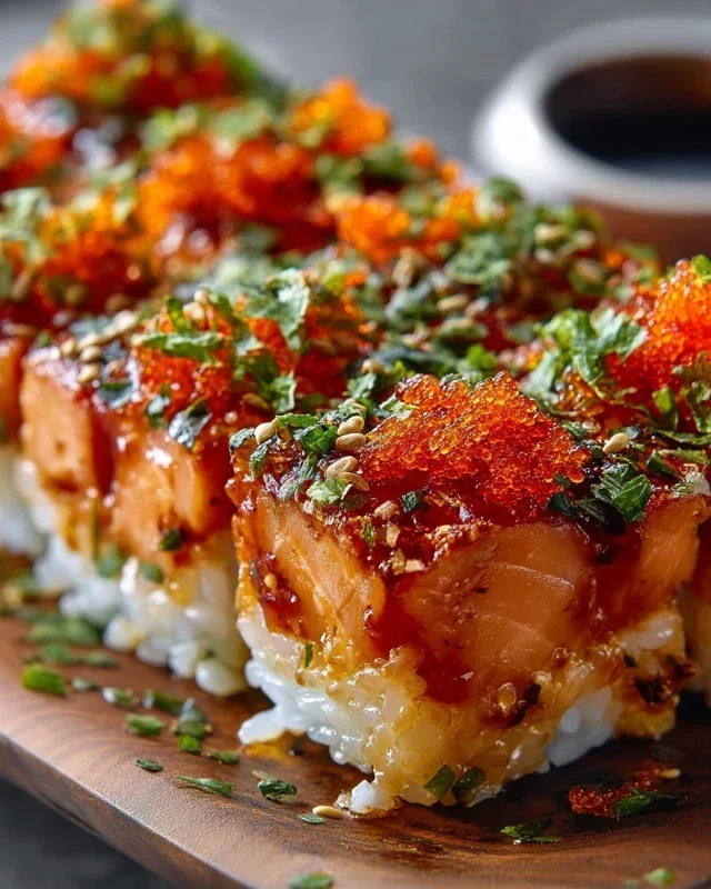 Spicy Salmon Sushi Bake Recipe