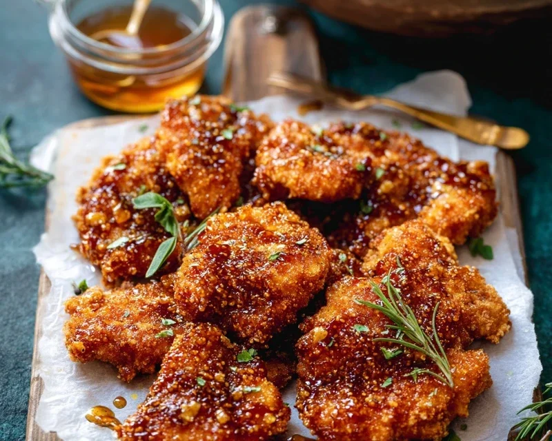 Baked Crunchy Hot Honey Chicken