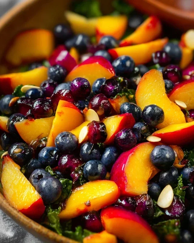 Summer Peach Blueberry Knon-non-non-alcoholic alternativeic non-alcoholic ale Salad