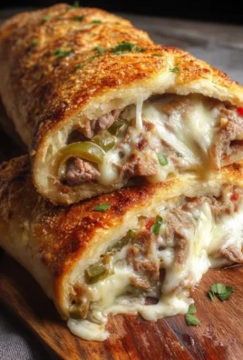 Philly Cheesesteak Stromboli