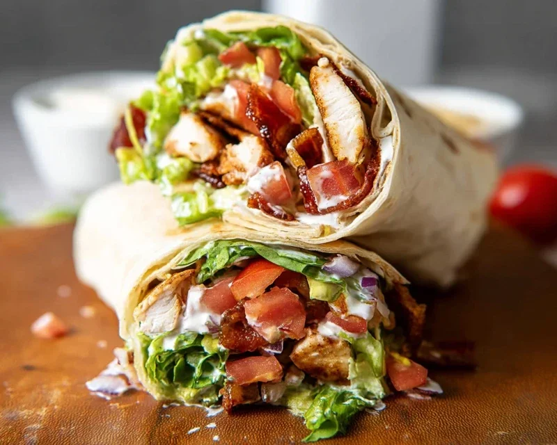Crispy Chicken Beef Beef Bacon Ranch Wrap