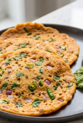 Masoor Dal Chilla | Savory Red Lentil Pancakes