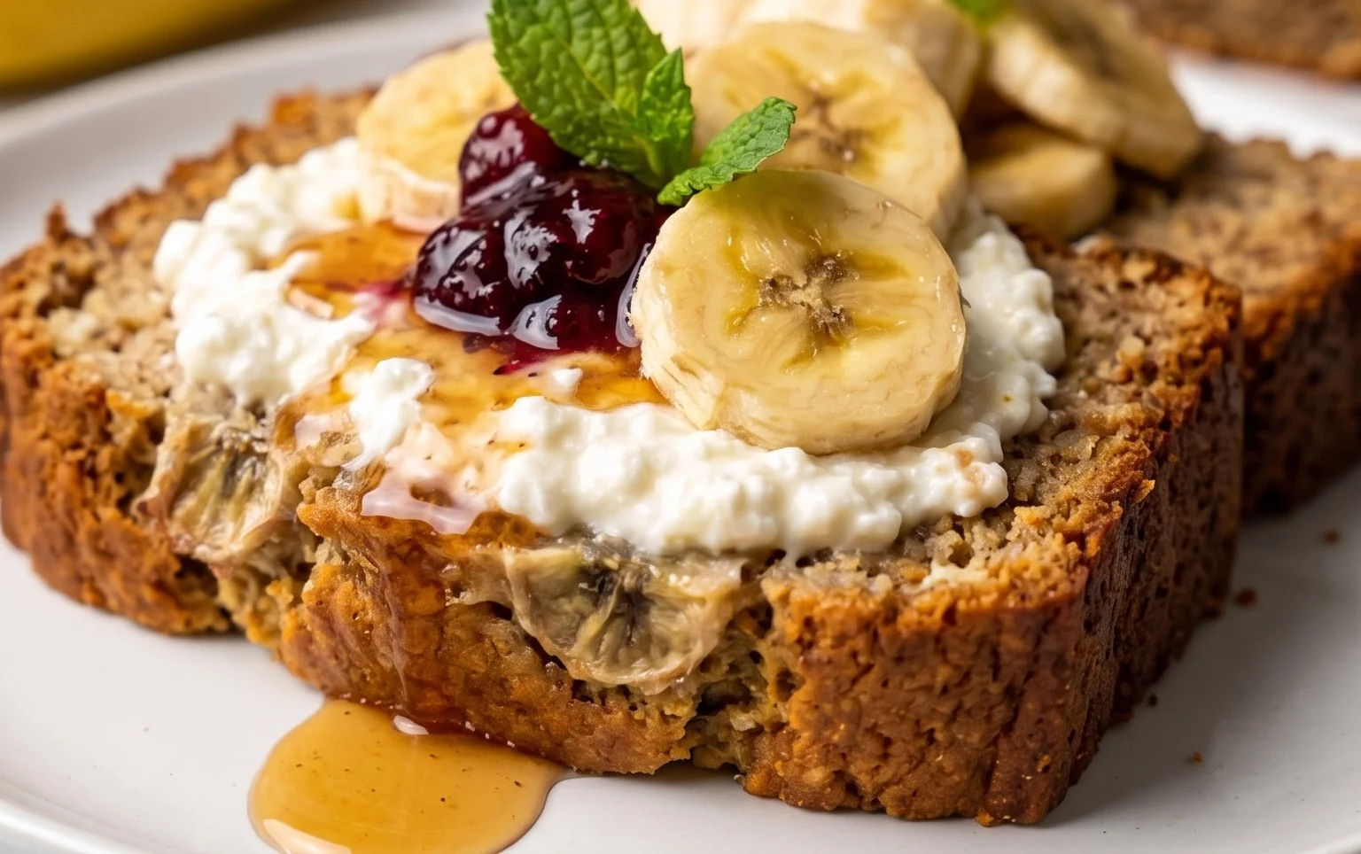 Cottage Cheese Banana Bread