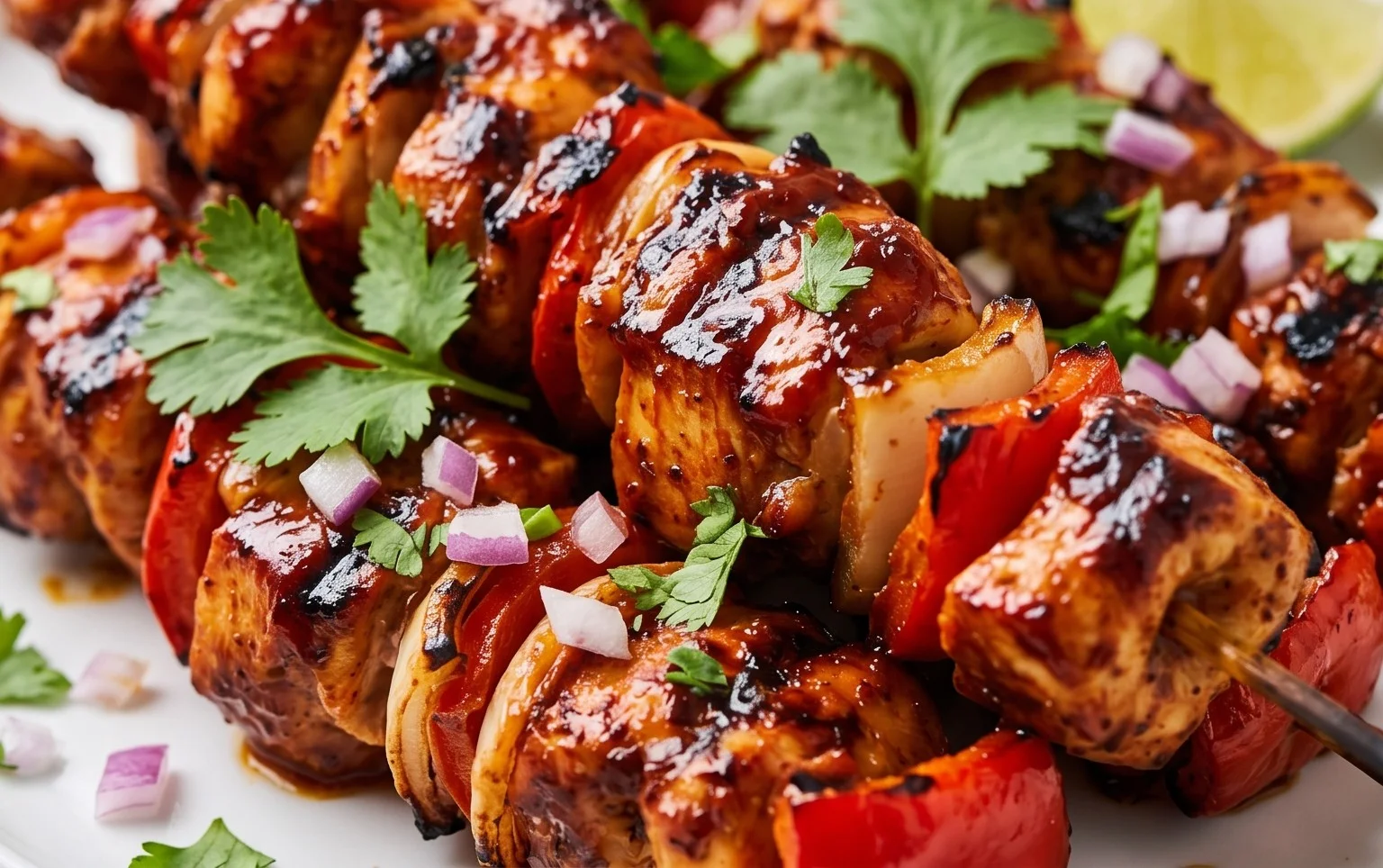 Mexican Barbecue Chicken Skewers