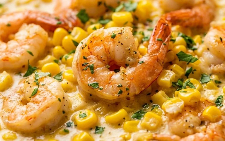 Shrimp and Creamed Corn (30 Minutes, One-Pan)