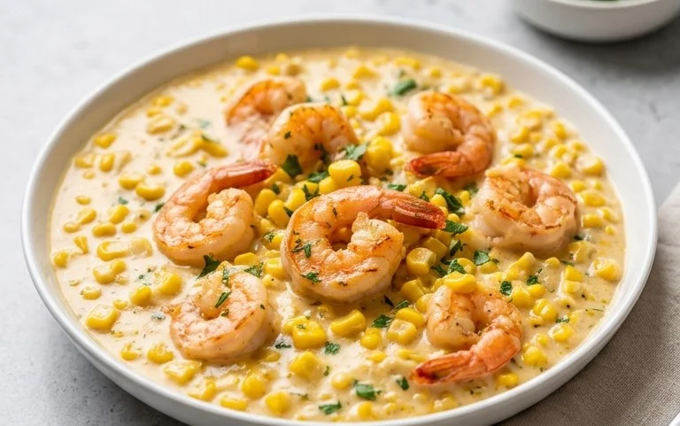 Shrimp and Creamed Corn (30 Minutes, One-Pan)