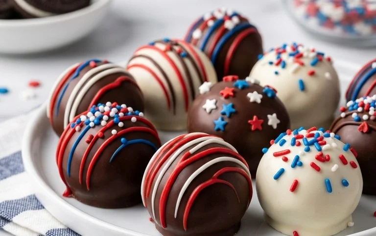 Patriotic Oreo Balls