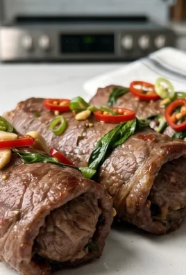 Thai Basil Beef Rolls