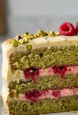 Pistachio Raspberry Cake