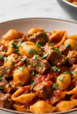 Creamy Beef and Shells