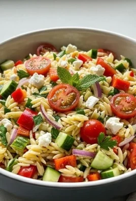 Rainbow Orzo Salad
