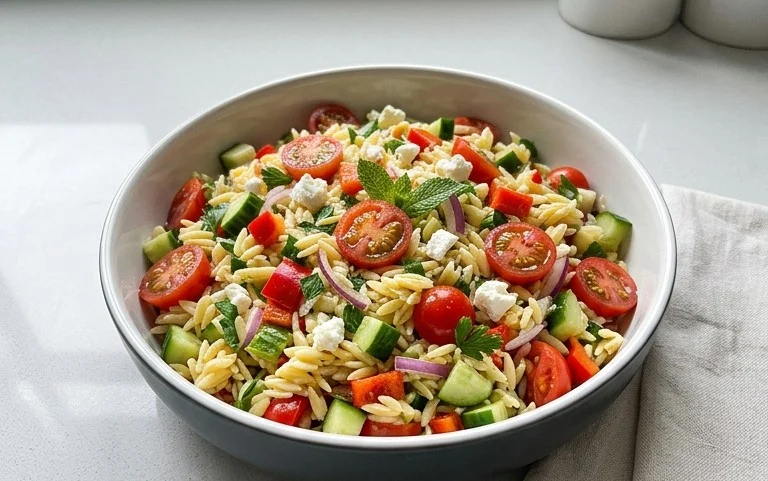 Rainbow Orzo Salad