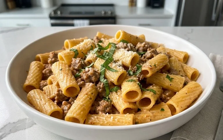 Creamy Sausage Rigatoni (One-Pan, 30-Minute Meal)