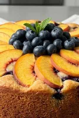 Peach and Blueberry Greek Yogurt Cake