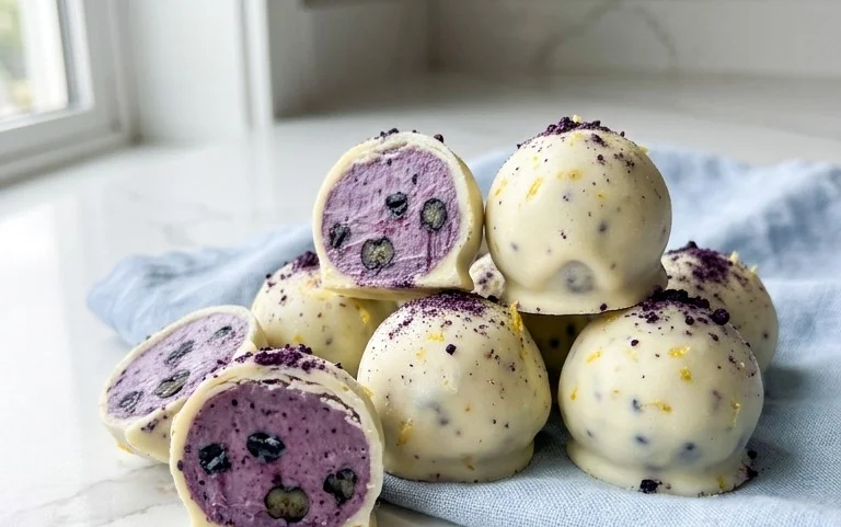 LEMON BLUEBERRY TRUFFLES 