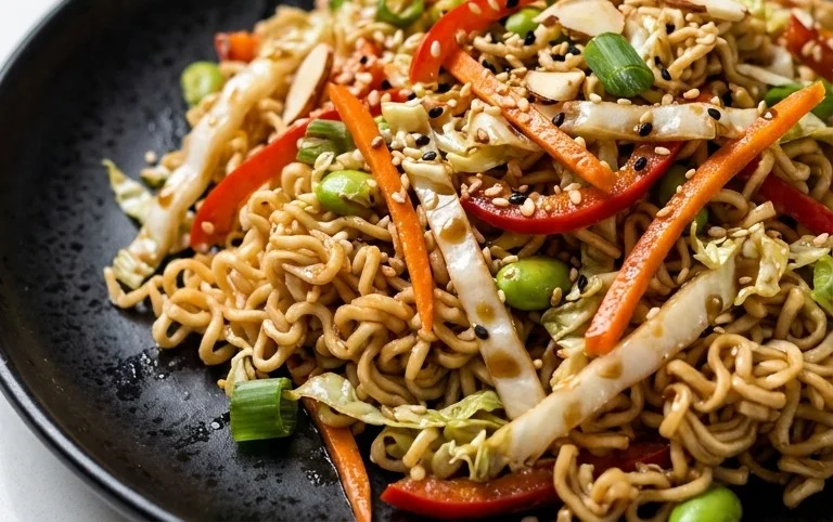 Crunchy Asian Ramen Noodle Salad Recipe