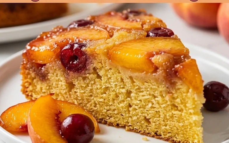 Peach Upside-Down Cake Recipe