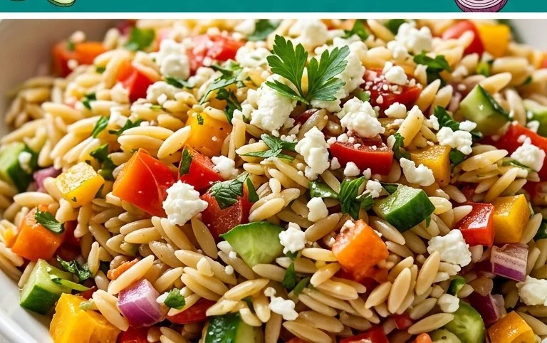 Rainbow Orzo Salad