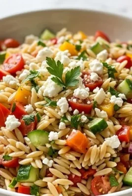 Rainbow Orzo Salad