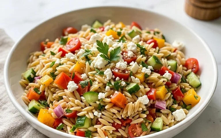 Rainbow Orzo Salad