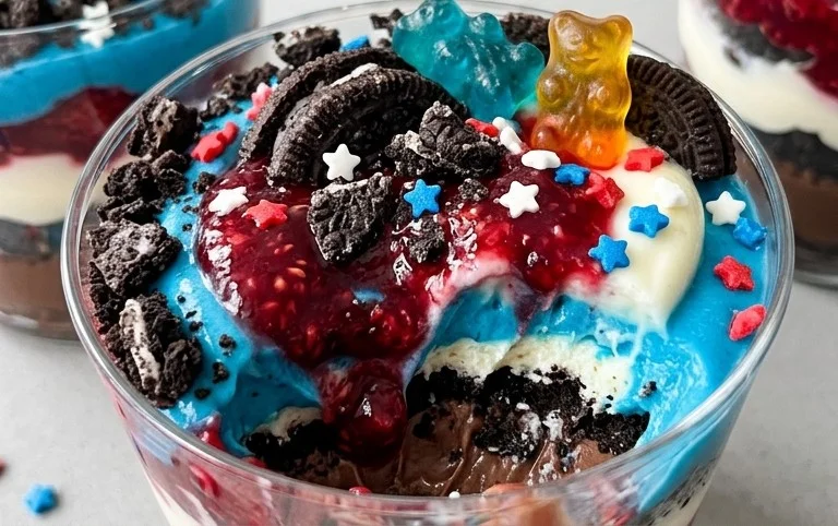 Red, White and Blue Dirt Cups