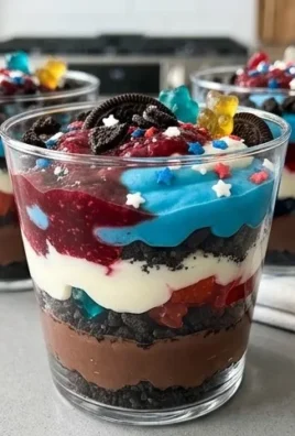 Red, White and Blue Dirt Cups
