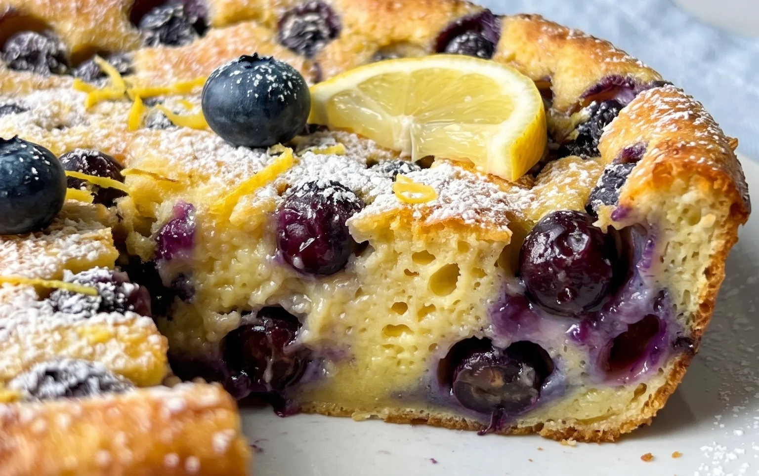 Lemon Blueberry Clafoutis