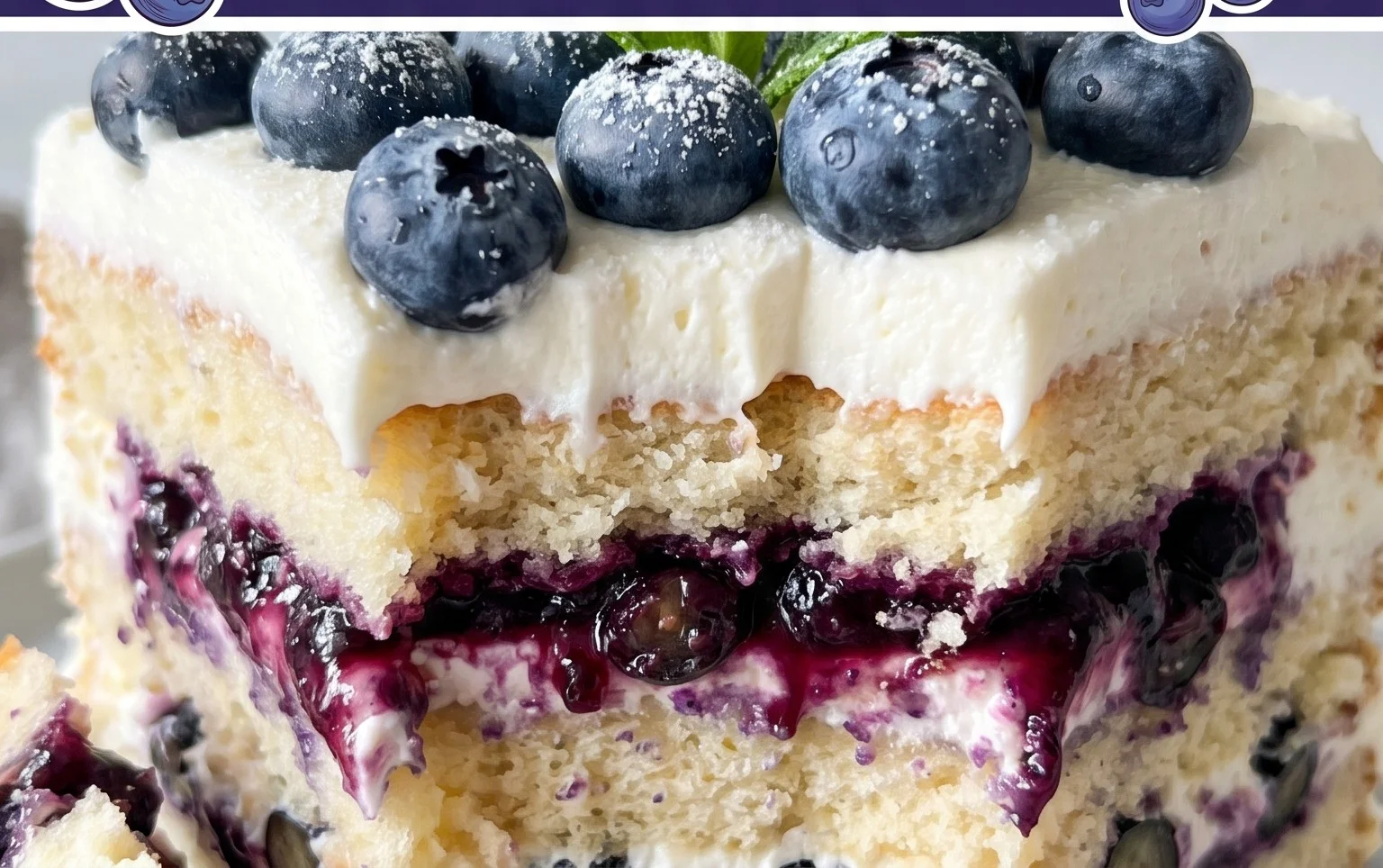 Nova Scotia Blueberry Cream Cake