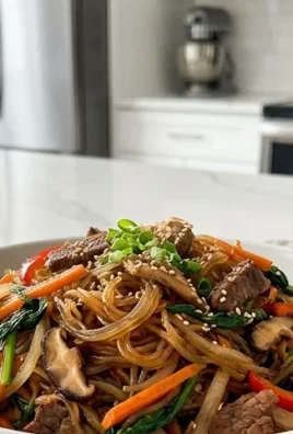 Japchae (Korean Glass Noodle Stir Fry)