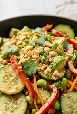 Creamy Asian Cucumber Salad Bowl