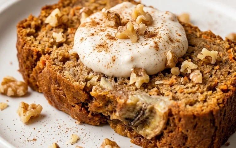 Dairy Free Carrot Cake Banana Bread