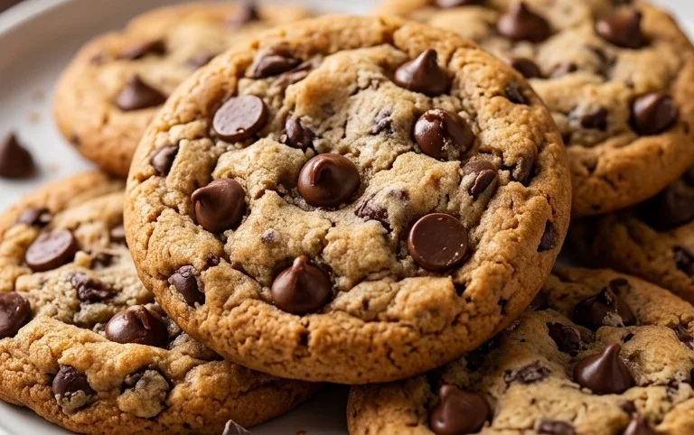 Crispy and Chewy Chocolate Chip Cookies