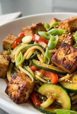 Zucchini Stir Fry With Tofu (Vegan)