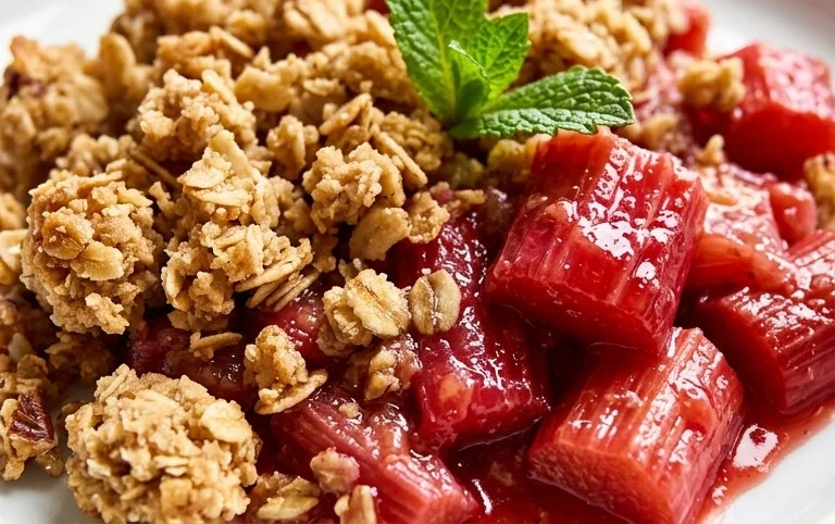 Easy Rhubarb Crisp