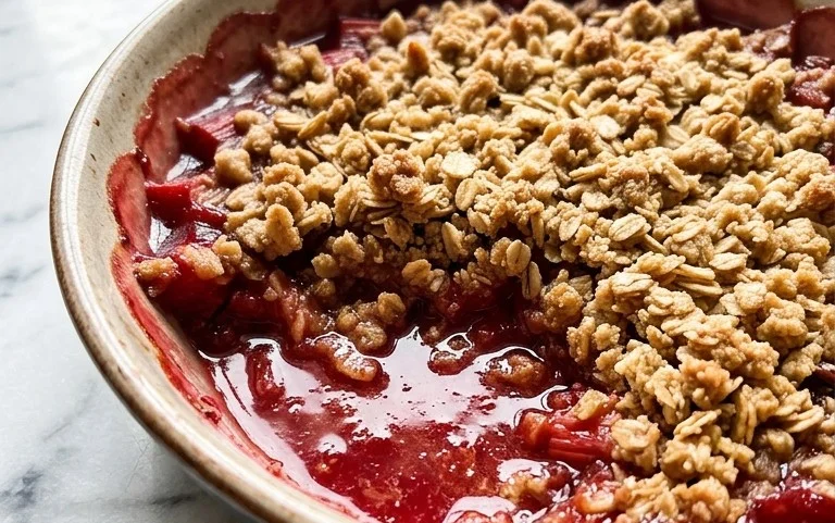 Easy Rhubarb Crisp