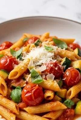 Healthy Tomato Zucchini Pasta