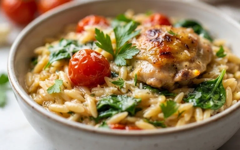 Chicken Orzo (30-Minutes, One-Pan)