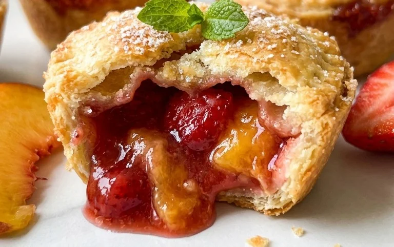 Strawberry Peach Pie Bites