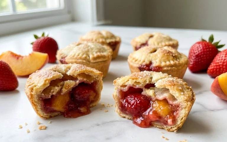 Strawberry Peach Pie Bites