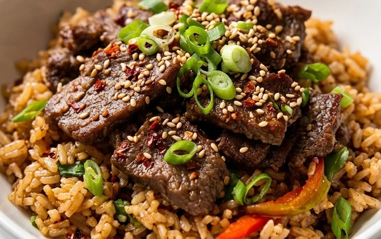 Beef Pepper Rice Bowl is a delicious meal option.