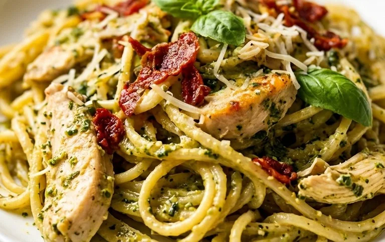 Creamy Chicken Pesto Pasta