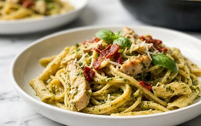 Creamy Chicken Pesto Pasta