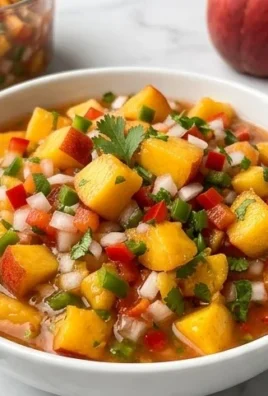 Sweet & Spicy Peach Salsa Canning Recipe